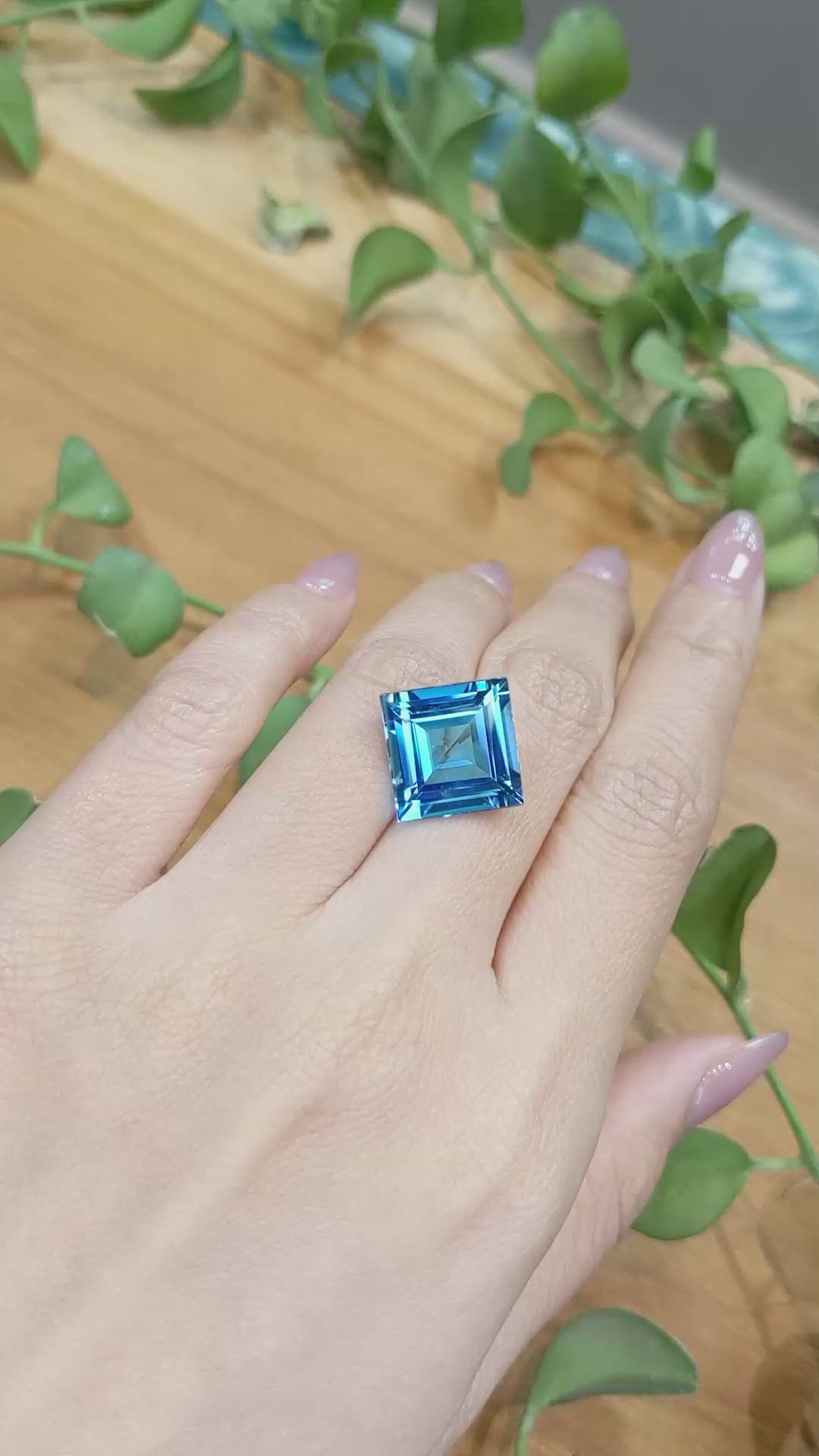 12.94 Ct. Topaz from Brazil Size Video