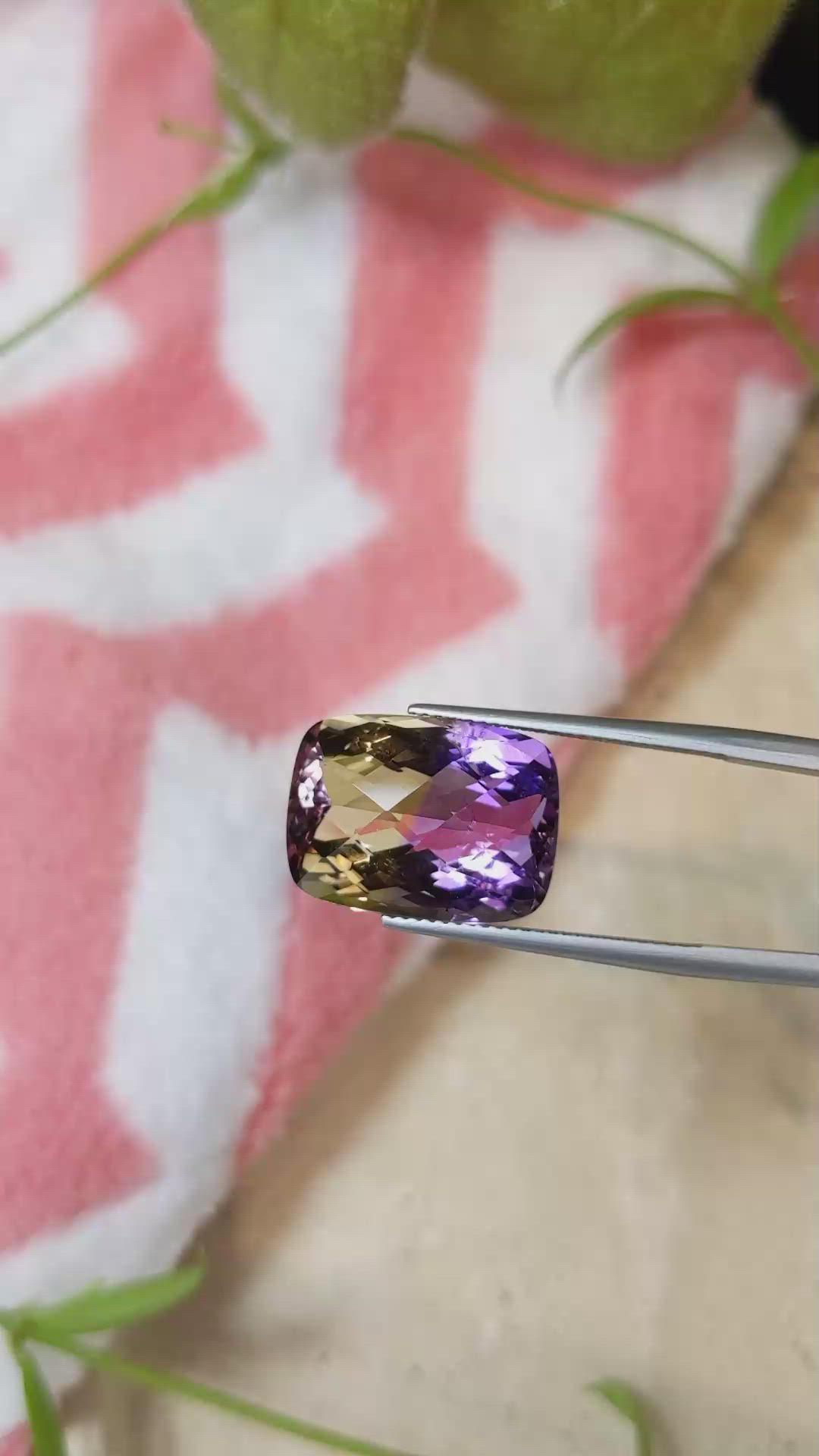 13.98 Ct. Ametrine from Brazil Size Video
