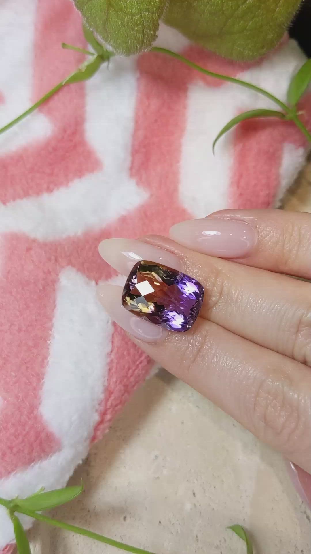 13.98 Ct. Ametrine from Brazil Size Video