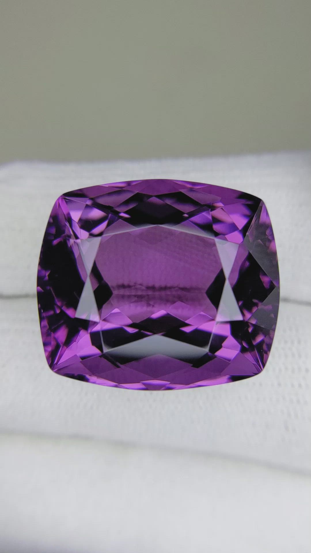 35.25 Ct. Amethyst from Brazil Size Video