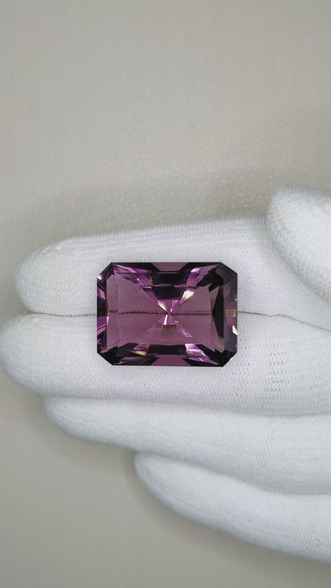 24.62 Ct. Amethyst from Brazil Size Video