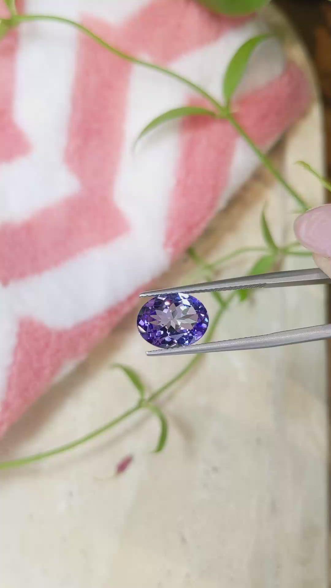 3.72 Ct. Tanzanite from Tanzania Size Video