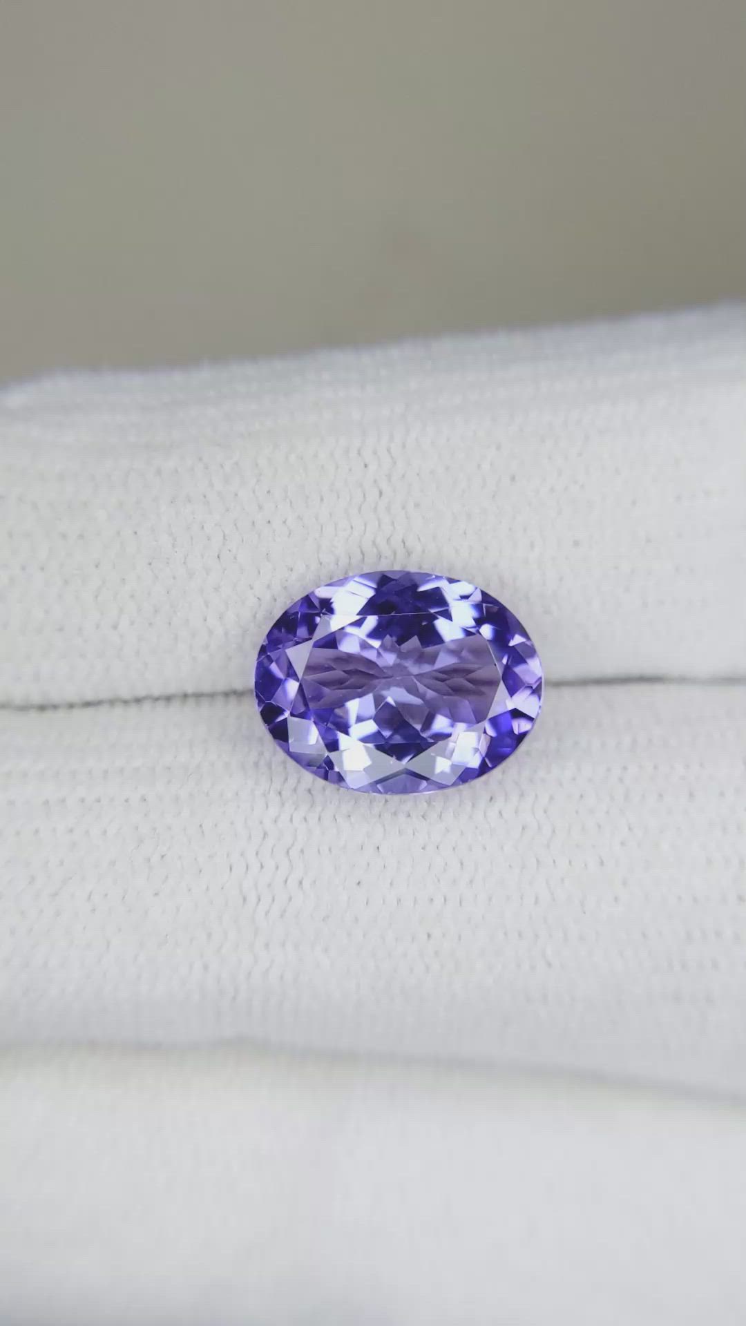 3.72 Ct. Tanzanite from Tanzania Size Video