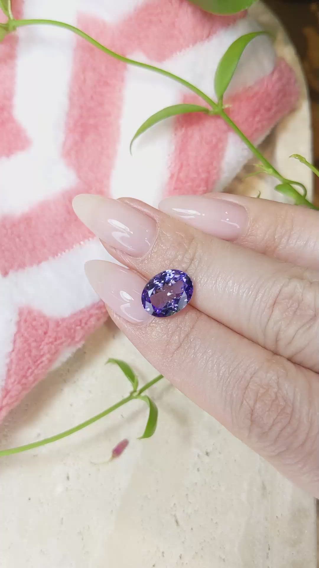 3.72 Ct. Tanzanite from Tanzania Size Video