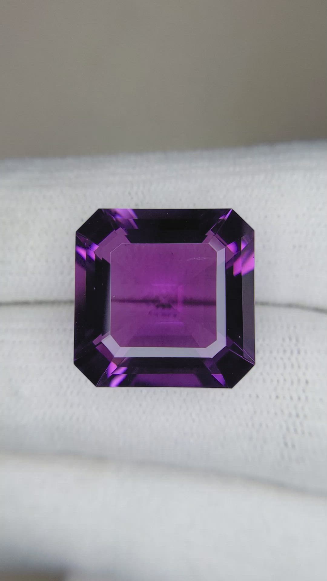 15.33 Ct. Amethyst from Brazil Size Video