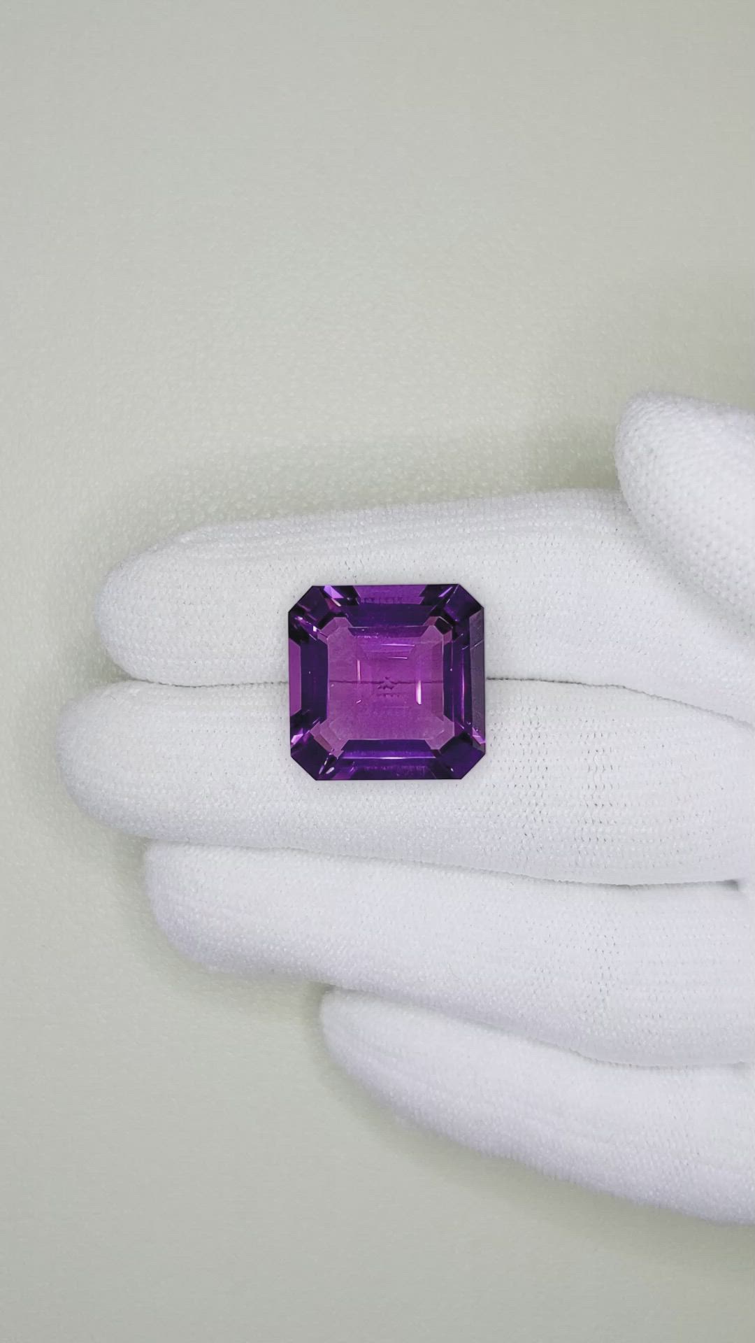 15.33 Ct. Amethyst from Brazil Size Video