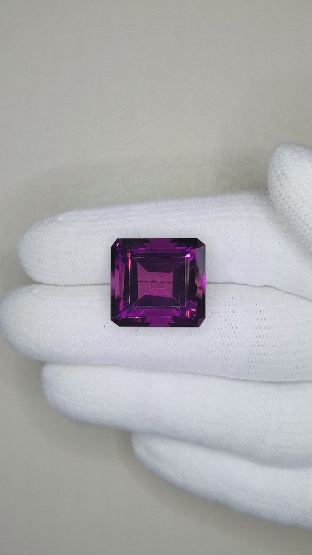 14.97 Ct. Amethyst from Brazil Size Video