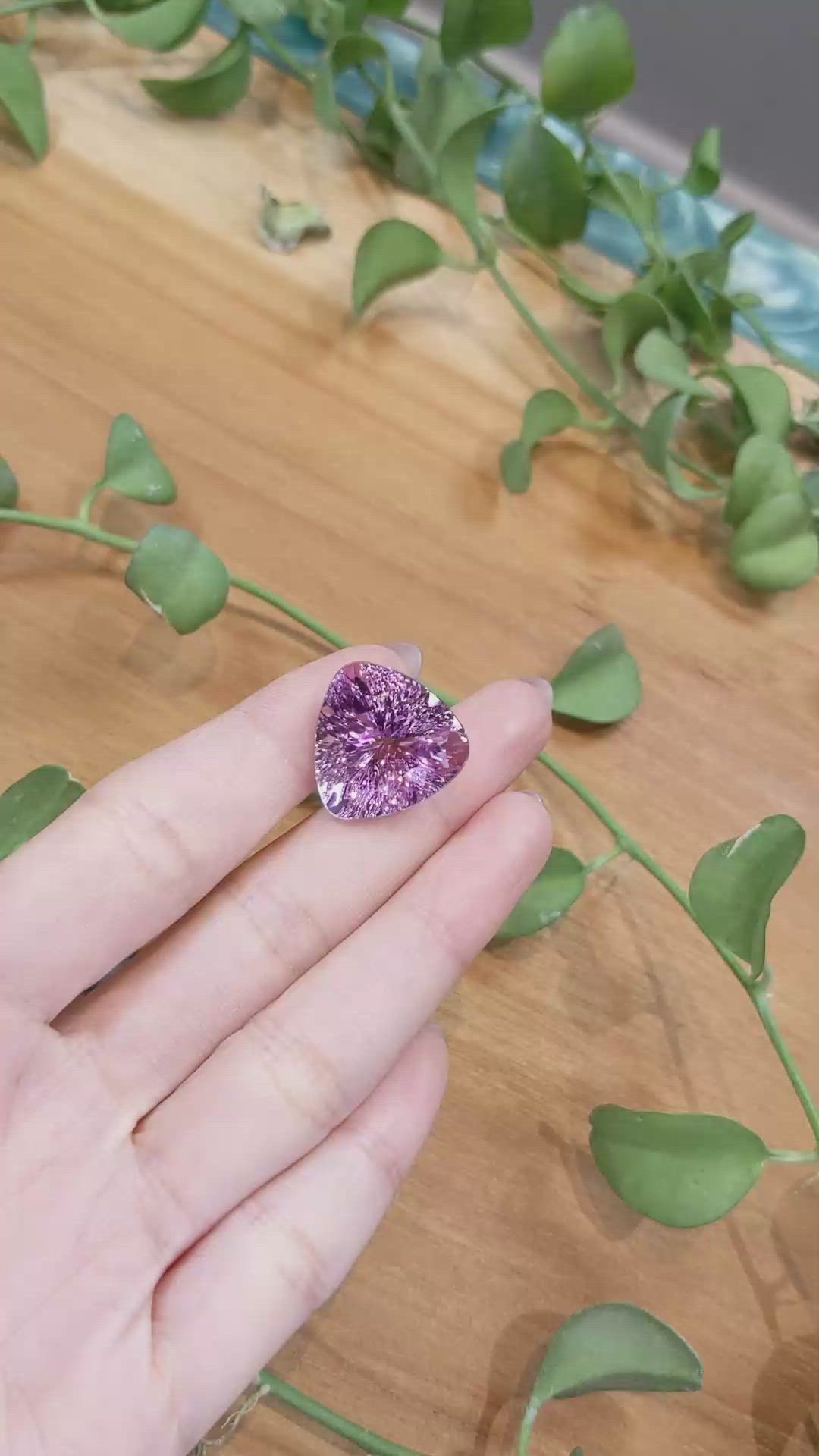 22.81 Ct. Amethyst from Brazil Size Video
