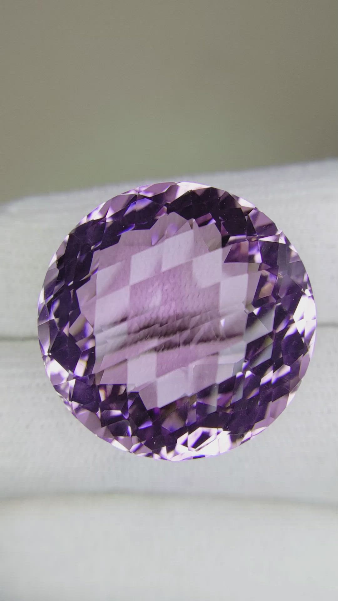 38.40 Ct. Amethyst from Brazil Size Video