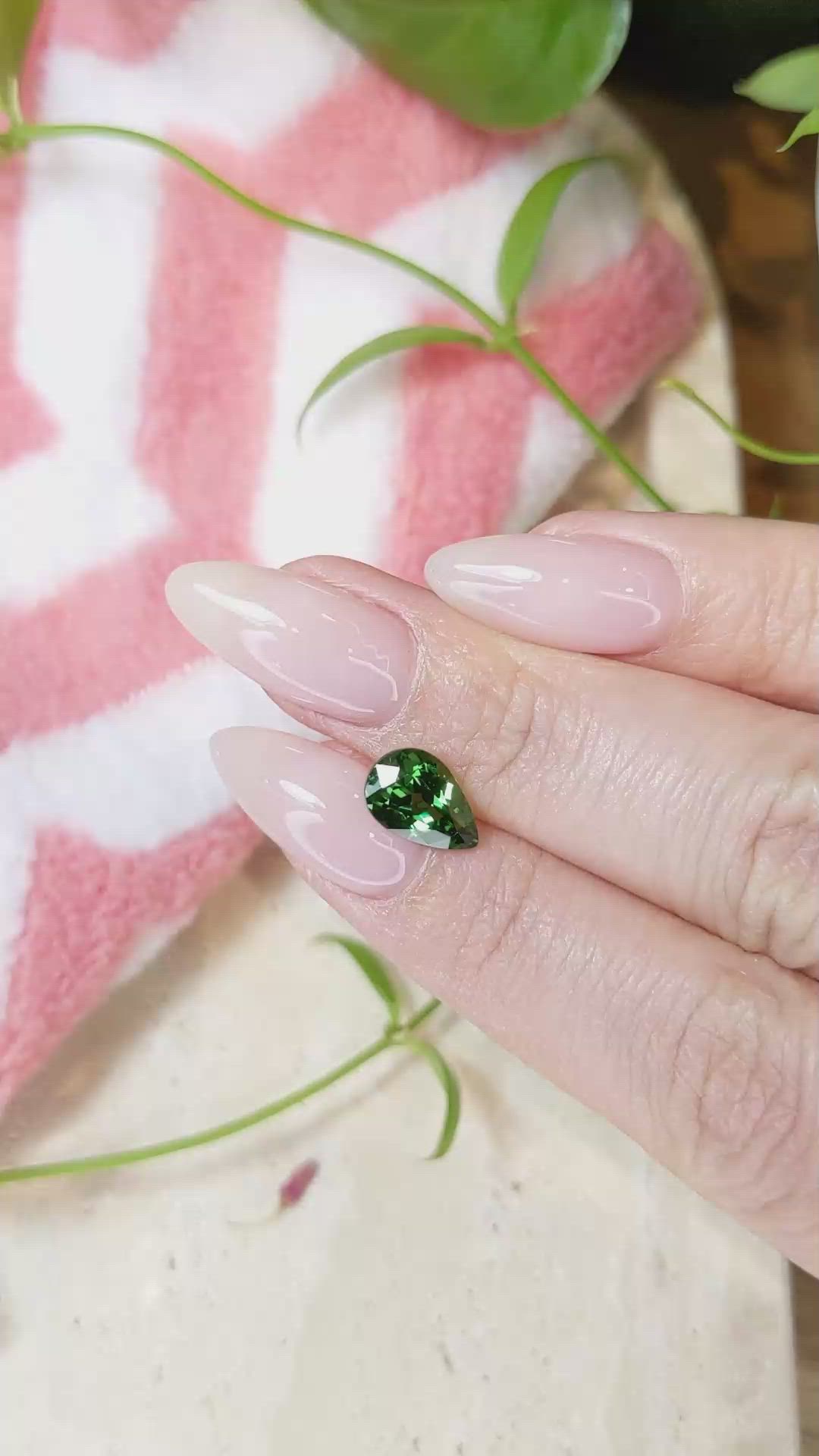 2.20 Ct. Tsavorite Garnet from Tanzania Size Video