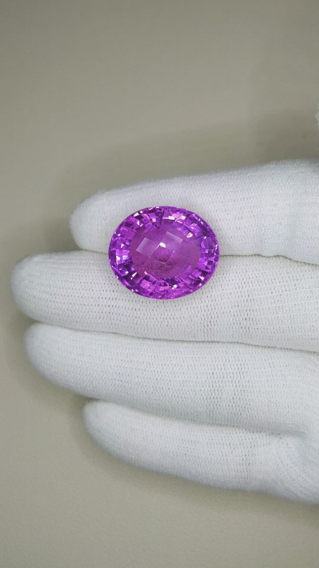 27.92 Ct. Amethyst from Brazil Size Video