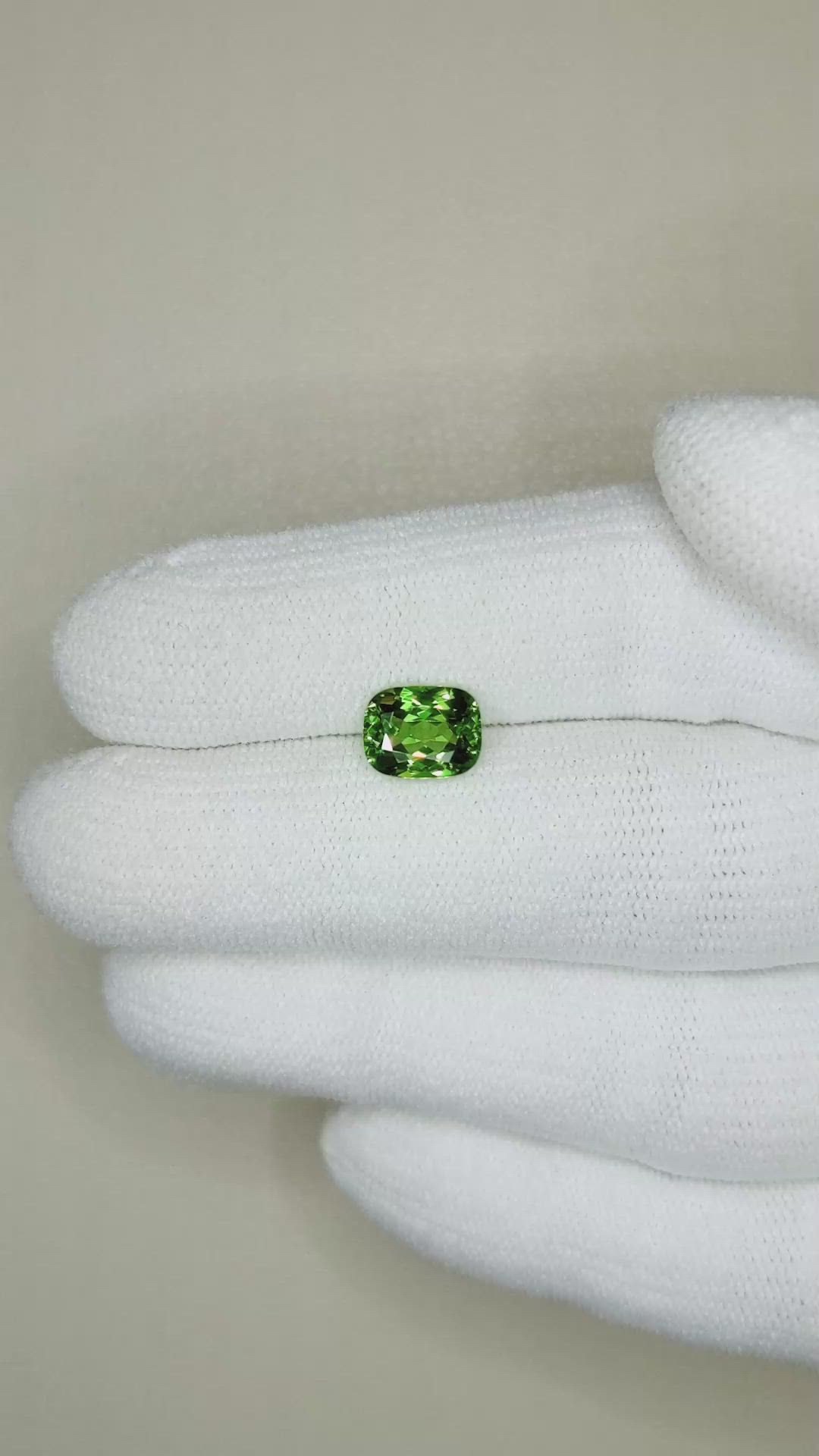 1.67 Ct. Tsavorite Garnet from Tanzania Size Video