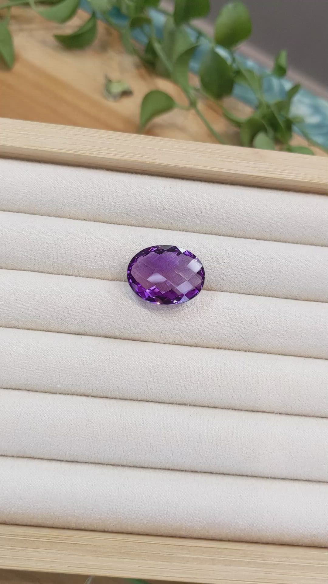 17.45 Ct. Amethyst from Brazil Size Video