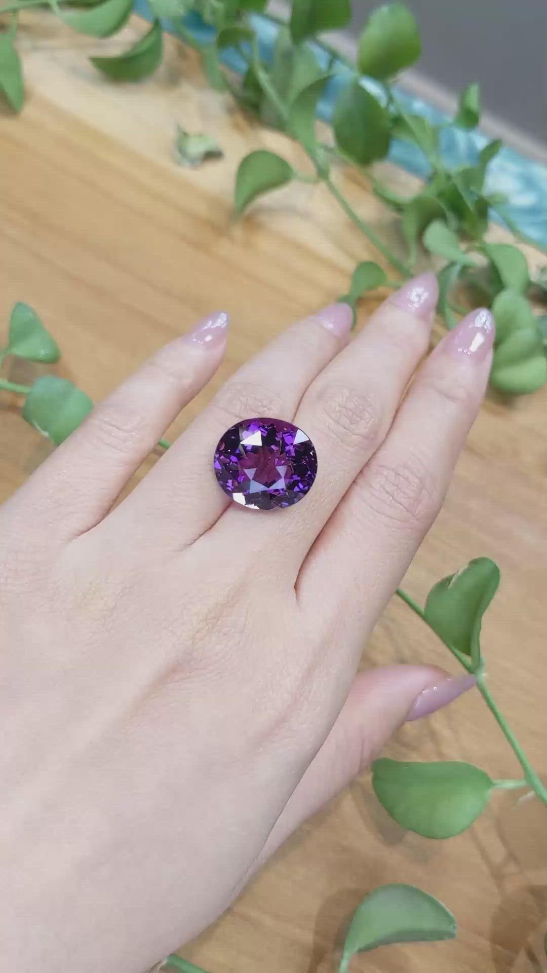 16.82 Ct. Amethyst from Brazil Size Video