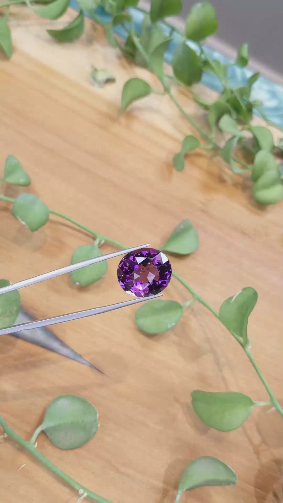16.82 Ct. Amethyst from Brazil Size Video