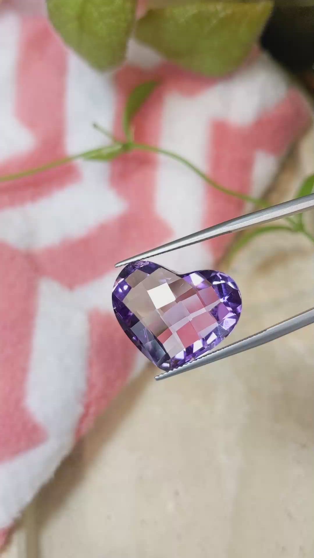 21.76 Ct. Amethyst from Brazil Size Video