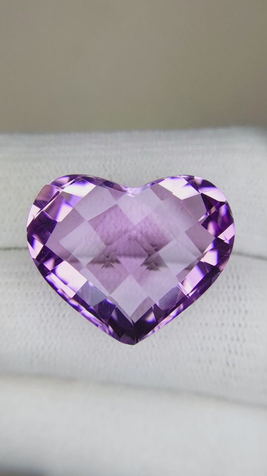 21.76 Ct. Amethyst from Brazil Size Video