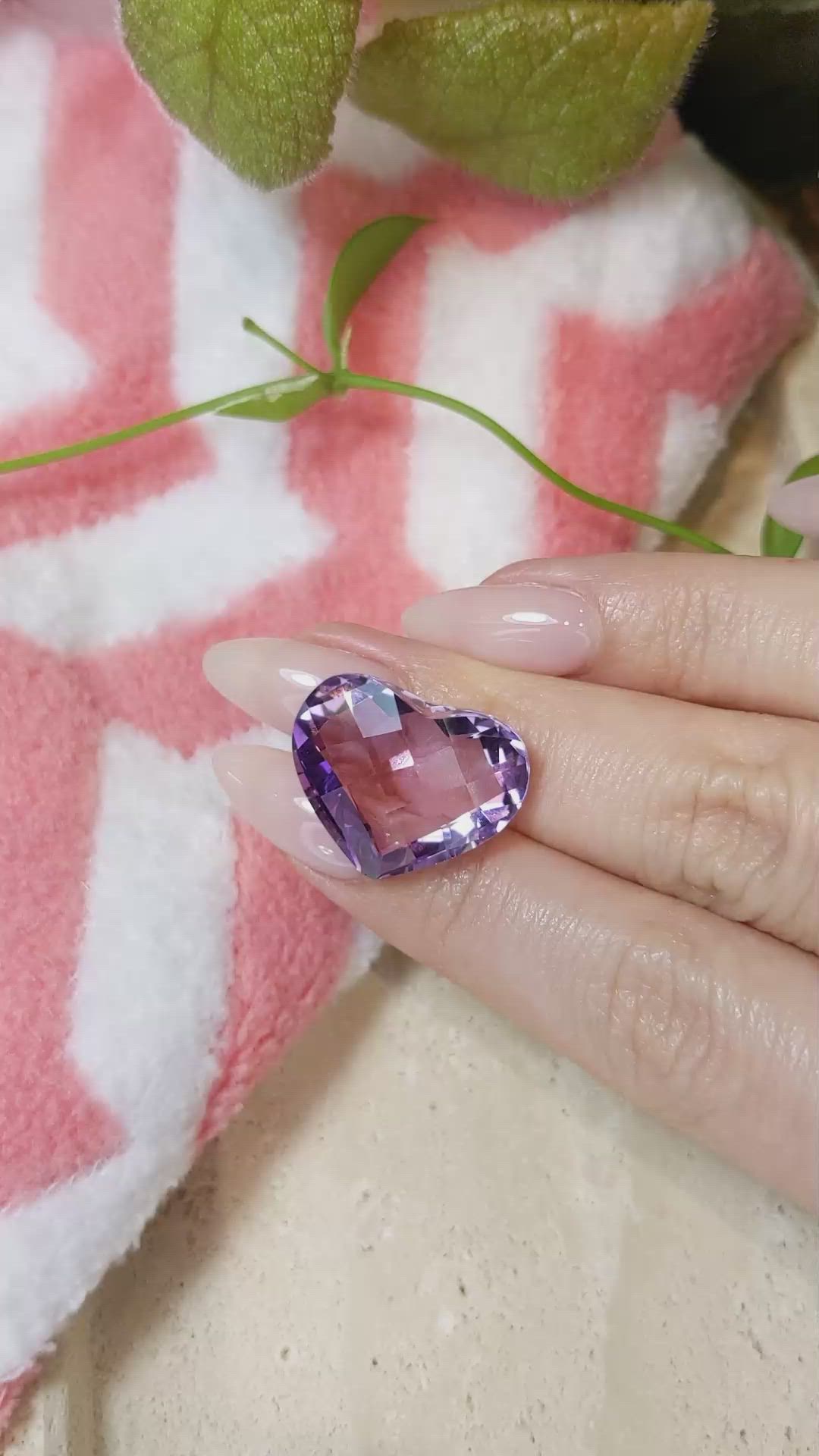 21.76 Ct. Amethyst from Brazil Size Video