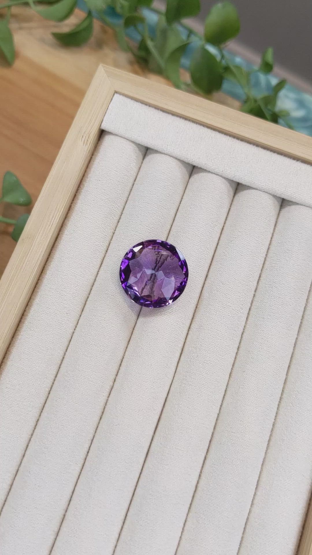22.51 Ct. Amethyst from Brazil Size Video