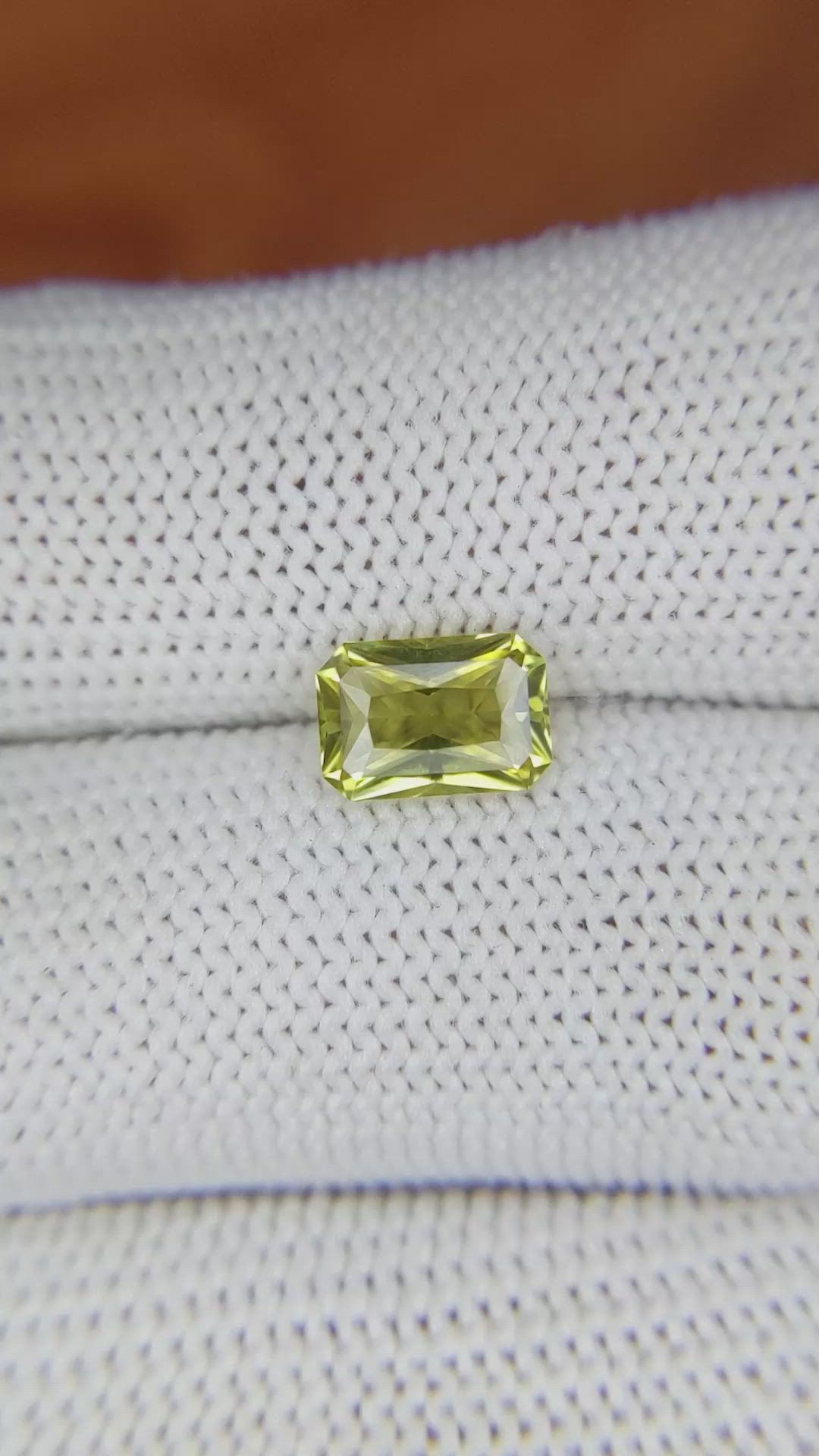 1.43 Ct. Chrysoberyl from Ceylon (Sri Lanka) Size Video