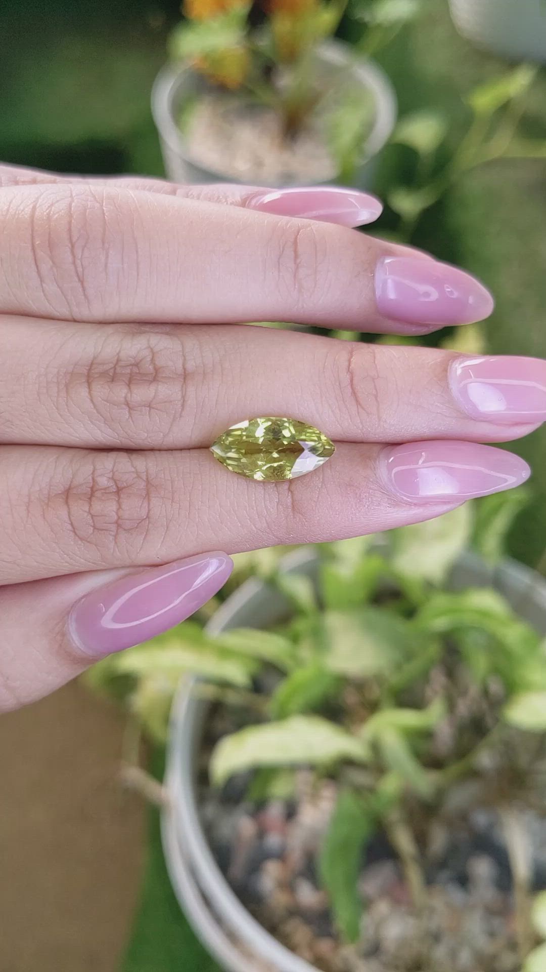 4.29 Ct. Chrysoberyl from Ceylon (Sri Lanka) Size Video