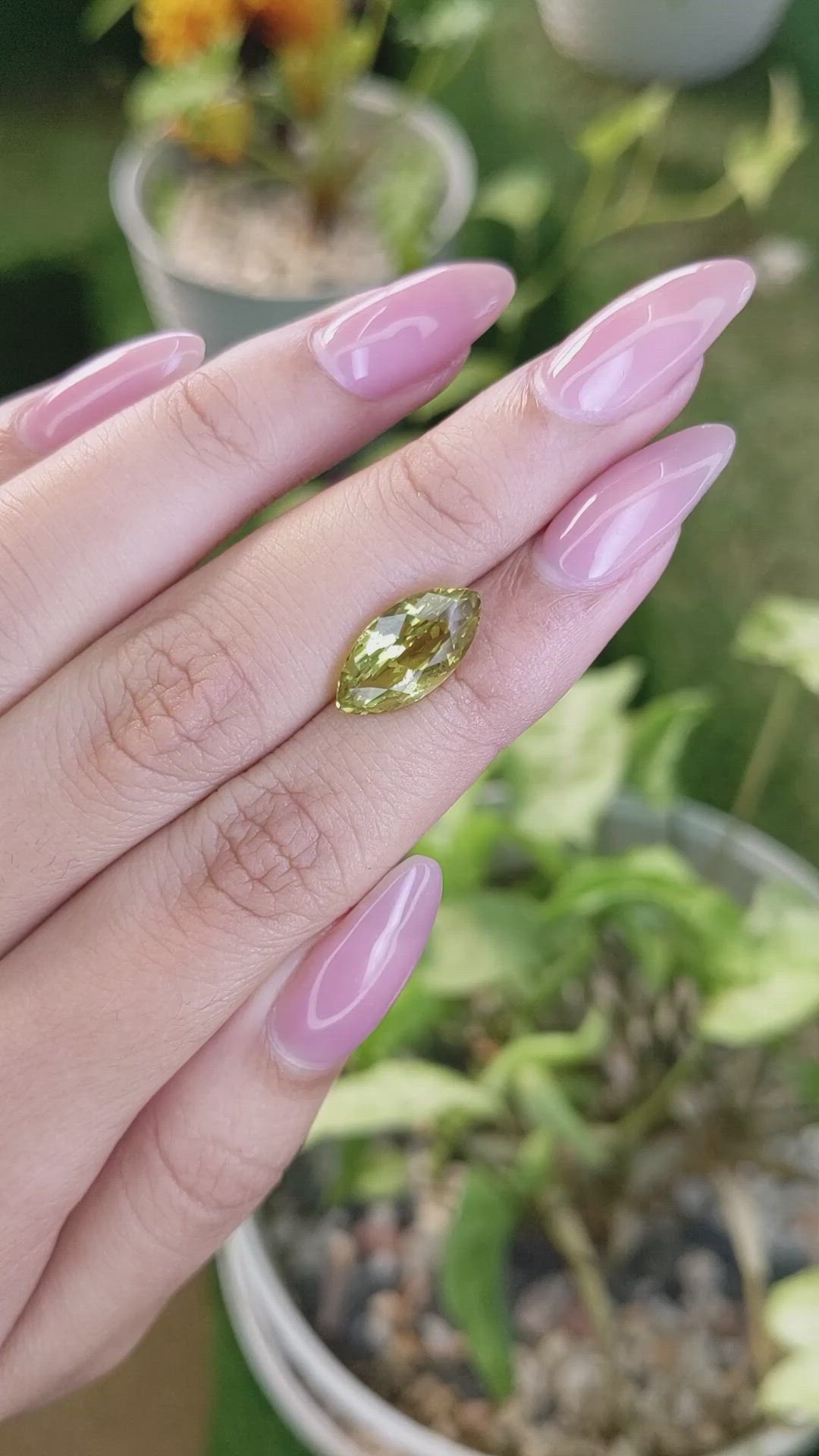 4.29 Ct. Chrysoberyl from Ceylon (Sri Lanka) Size Video