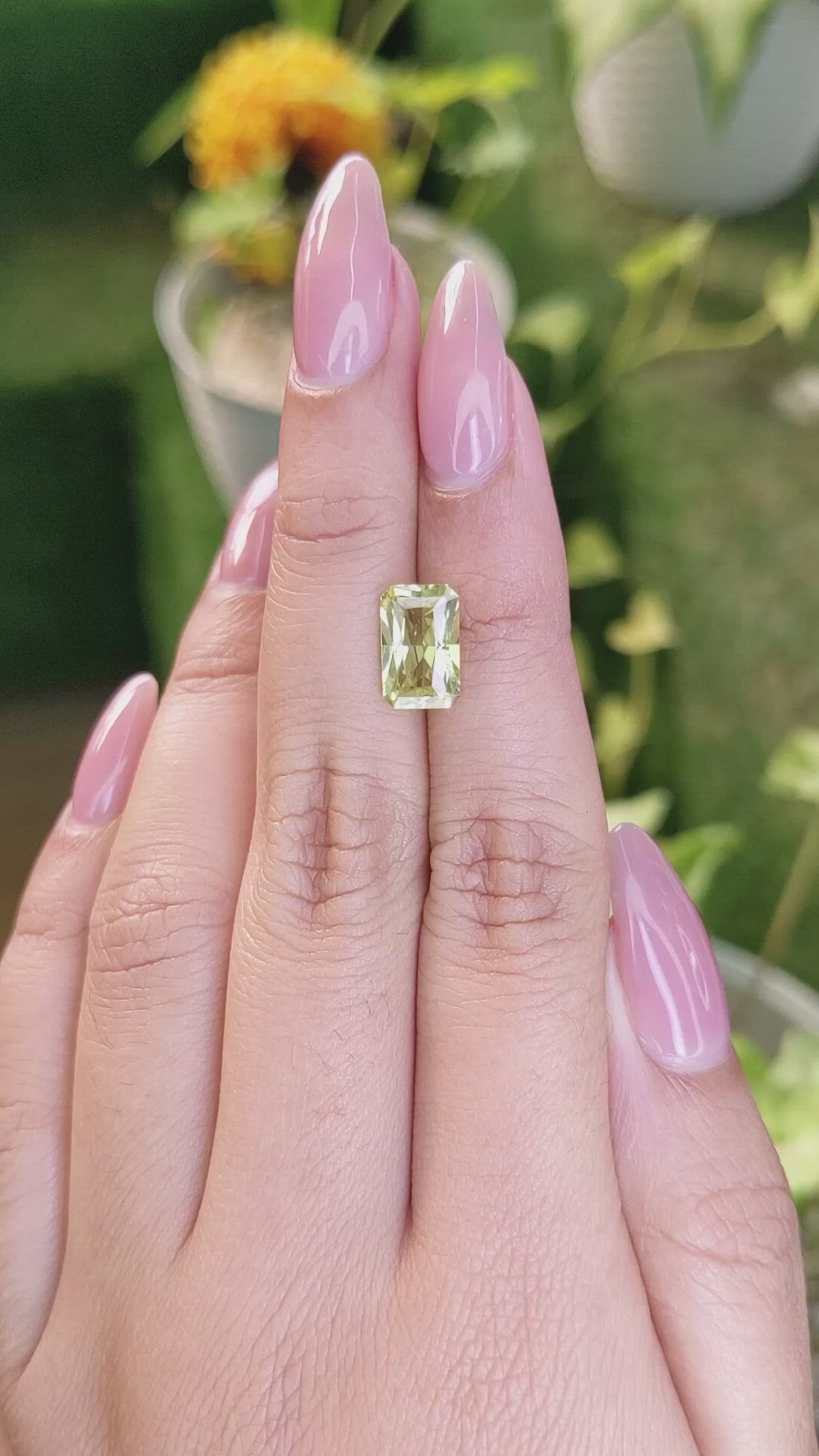 2.66 Ct. Chrysoberyl from Ceylon (Sri Lanka) Size Video