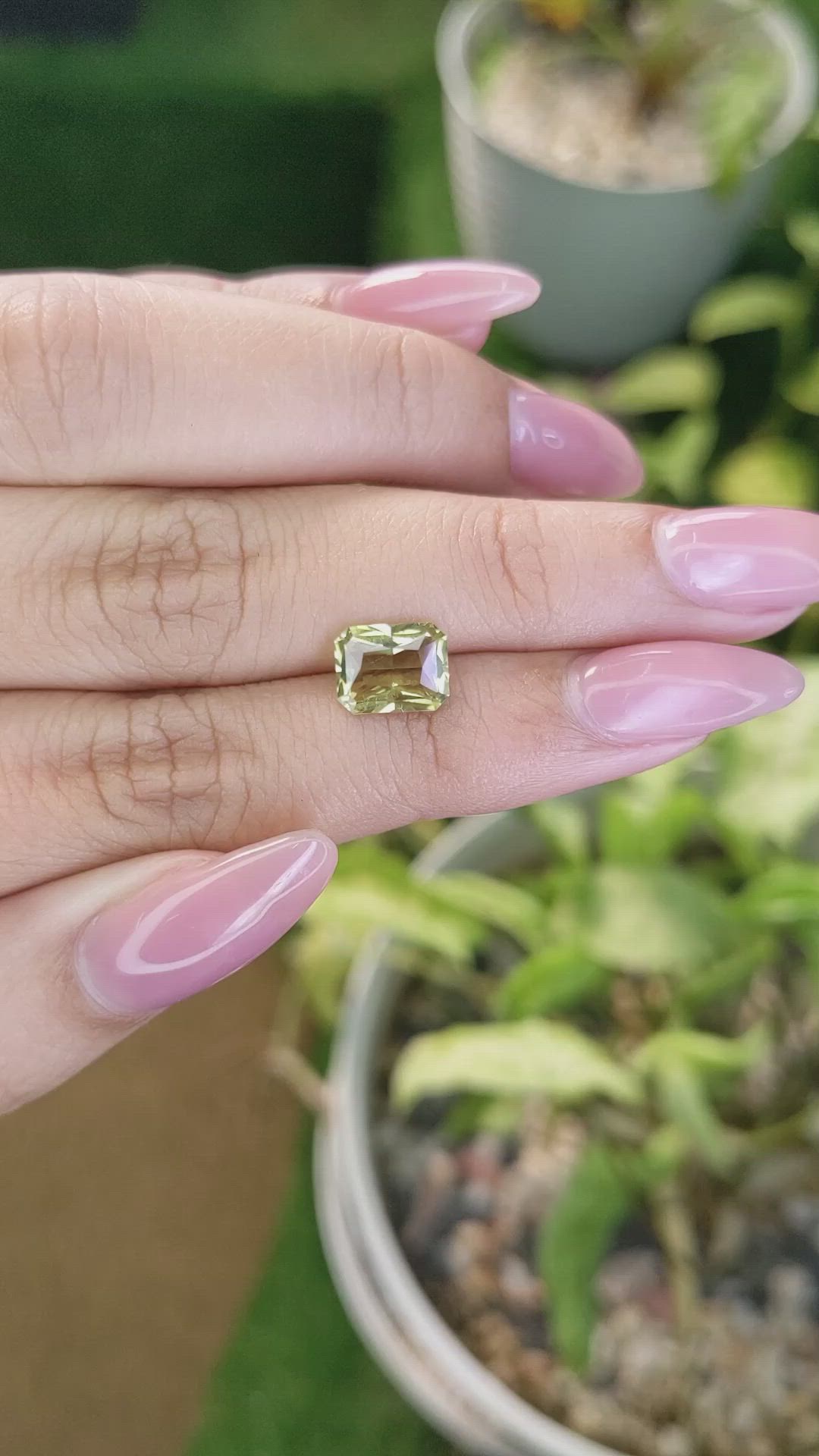 2.05 Ct. Chrysoberyl from Ceylon (Sri Lanka) Size Video
