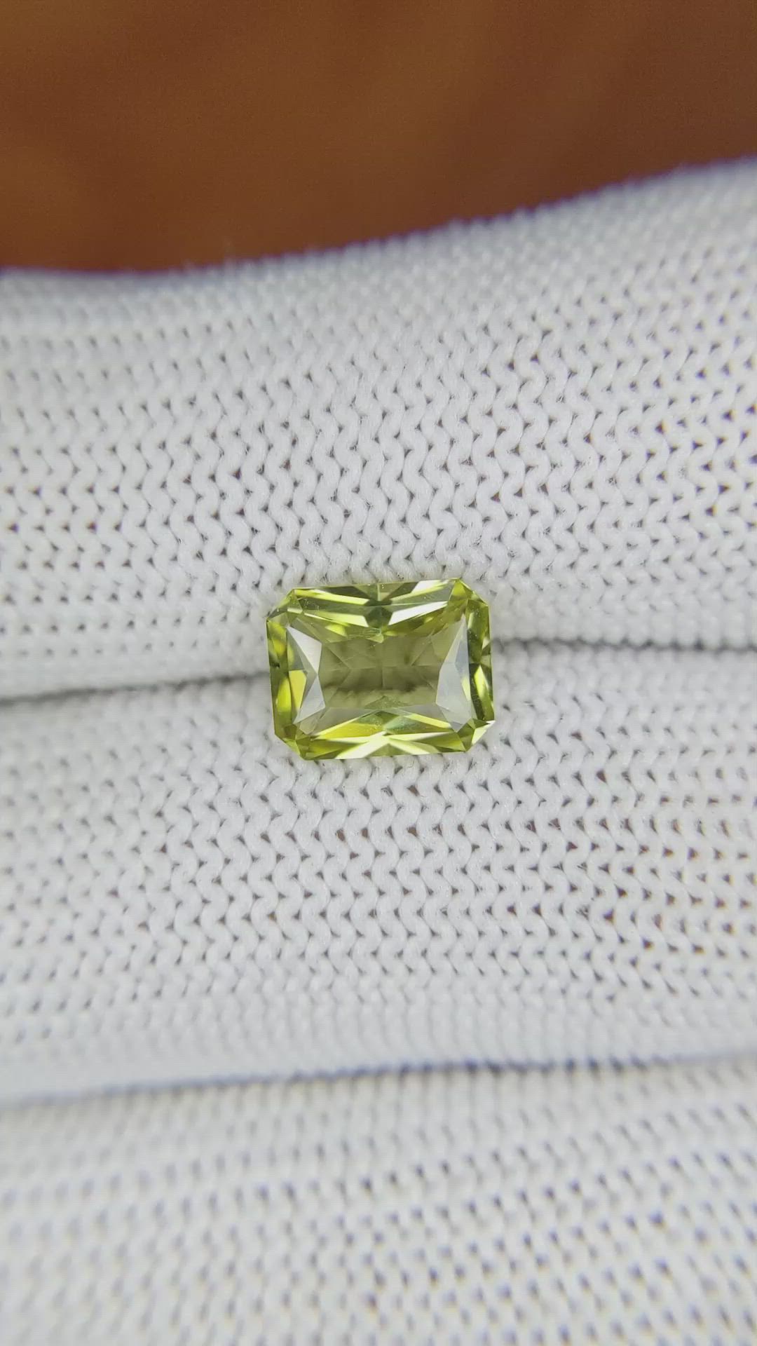 2.05 Ct. Chrysoberyl from Ceylon (Sri Lanka) Size Video