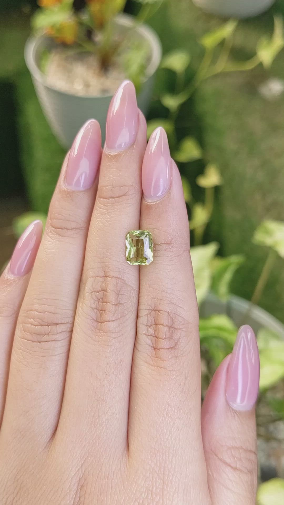 2.05 Ct. Chrysoberyl from Ceylon (Sri Lanka) Size Video