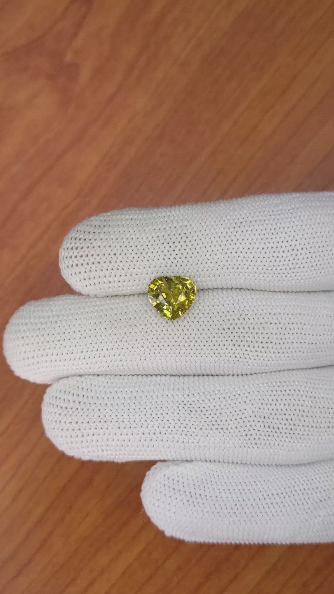 2.88 Ct. Chrysoberyl from Ceylon (Sri Lanka) Size Video