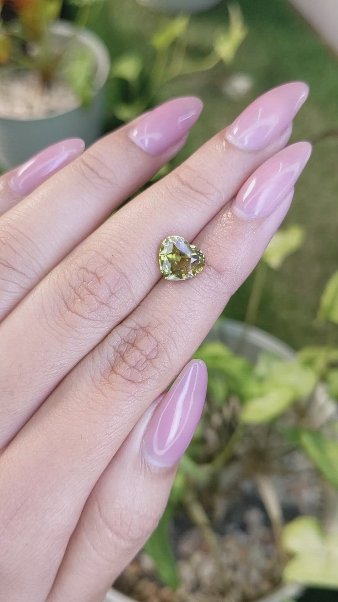 2.88 Ct. Chrysoberyl from Ceylon (Sri Lanka) Size Video
