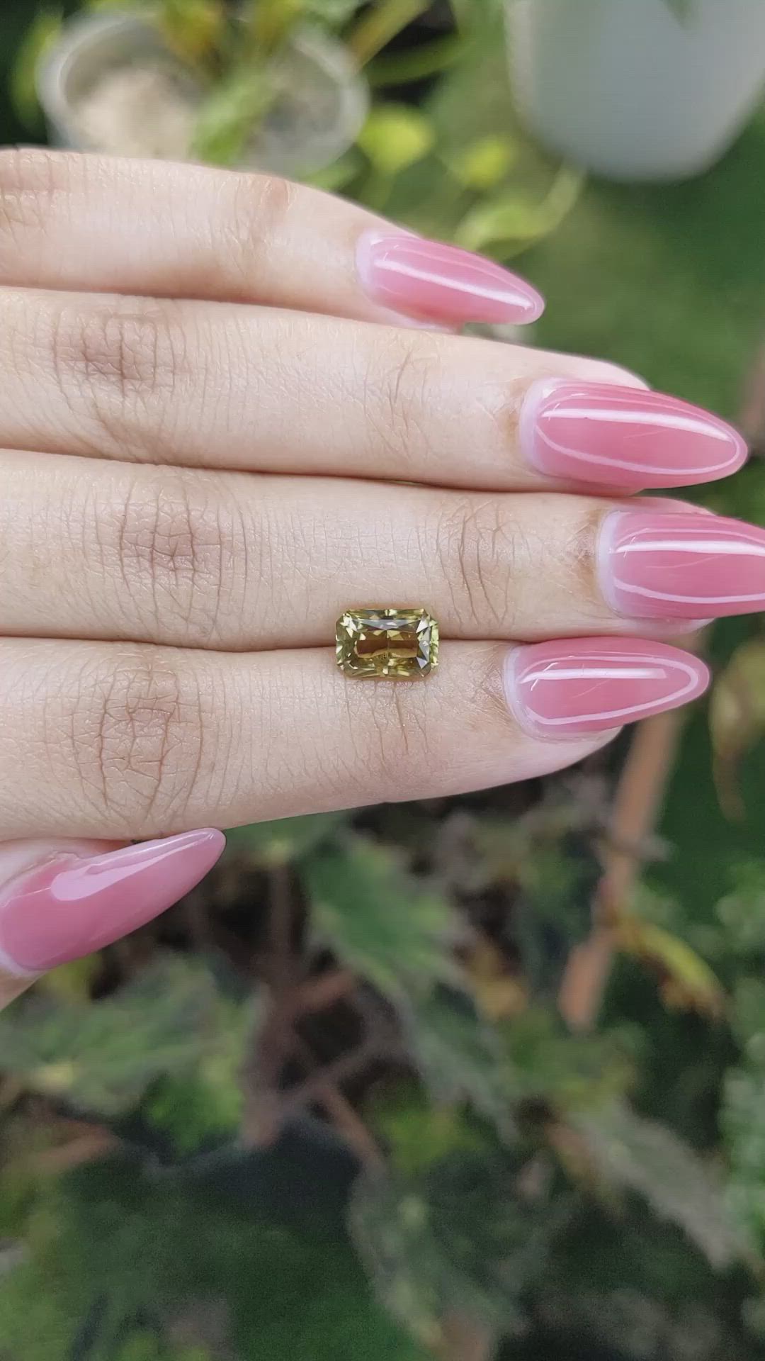 2.09 Ct. Chrysoberyl from Ceylon (Sri Lanka) Size Video
