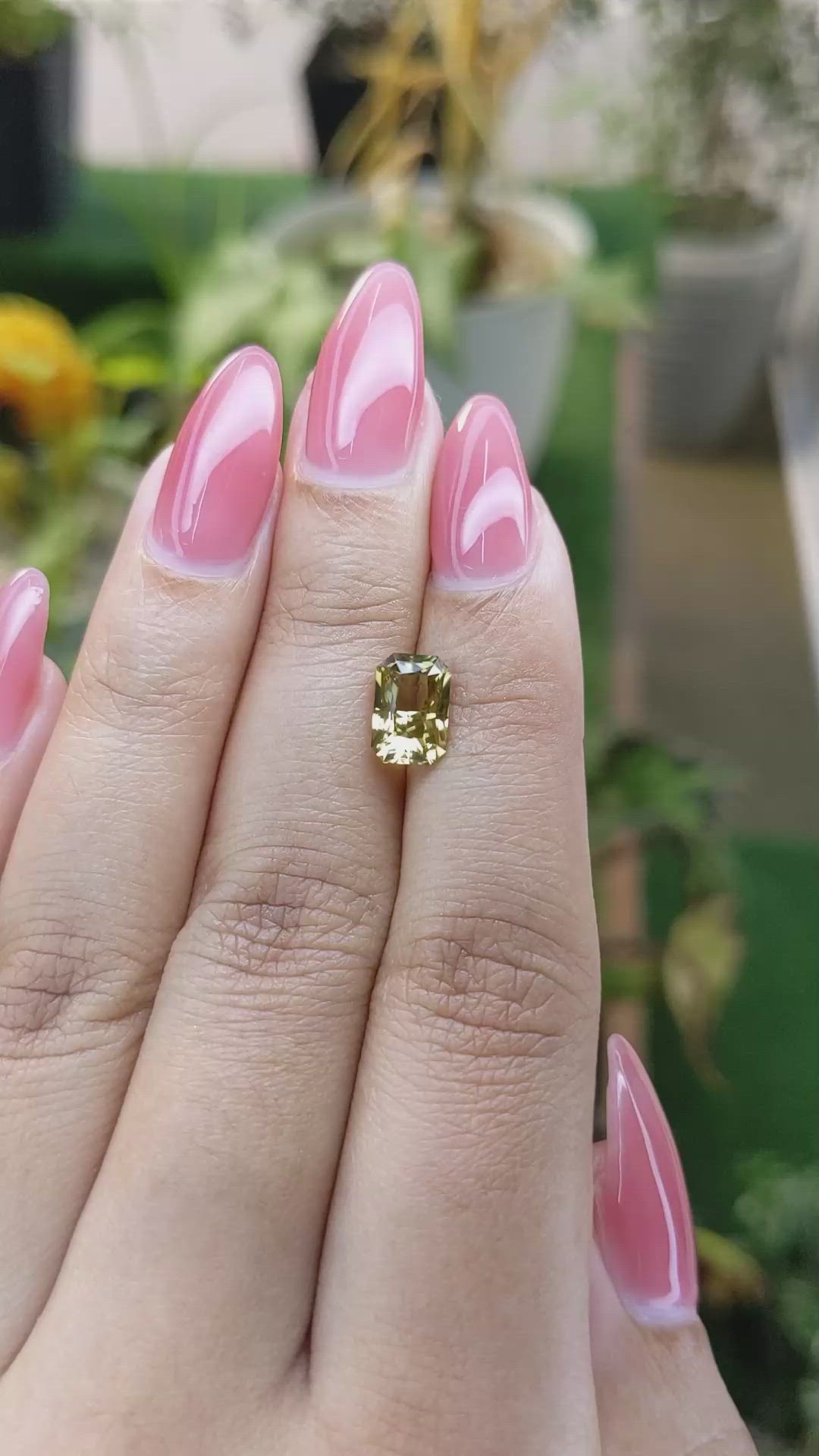 2.09 Ct. Chrysoberyl from Ceylon (Sri Lanka) Size Video