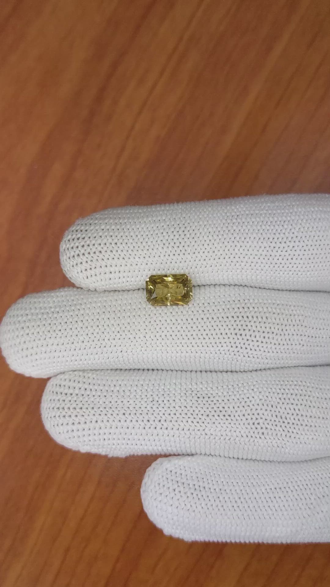2.09 Ct. Chrysoberyl from Ceylon (Sri Lanka) Size Video