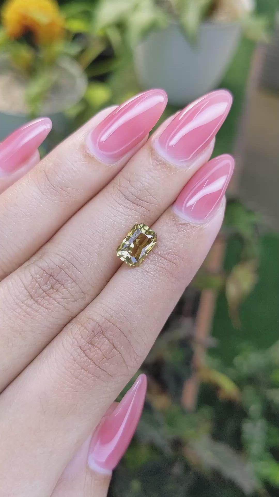 2.09 Ct. Chrysoberyl from Ceylon (Sri Lanka) Size Video