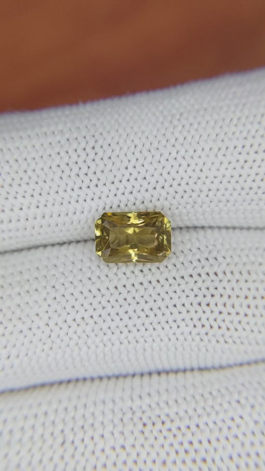 2.09 Ct. Chrysoberyl from Ceylon (Sri Lanka) Size Video