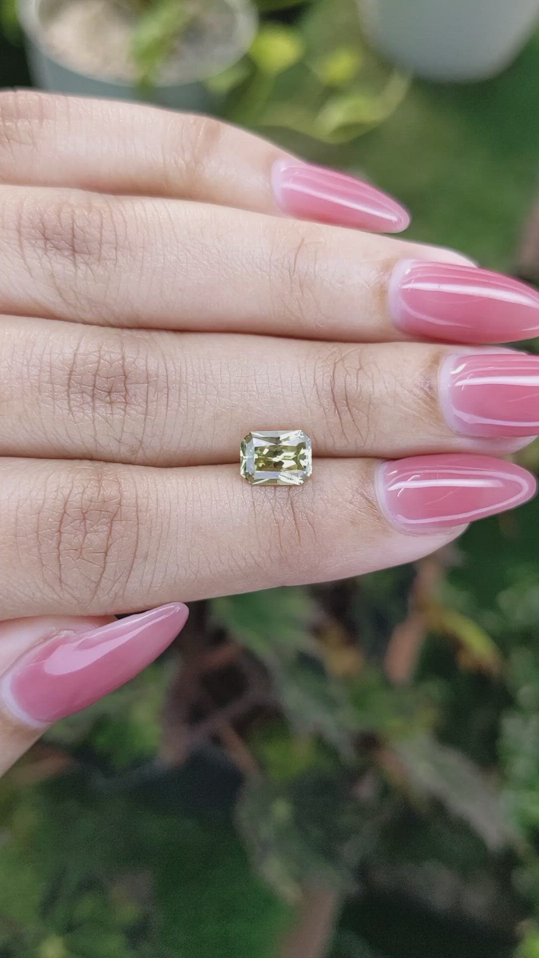 1.52 Ct. Chrysoberyl from Ceylon (Sri Lanka) Size Video