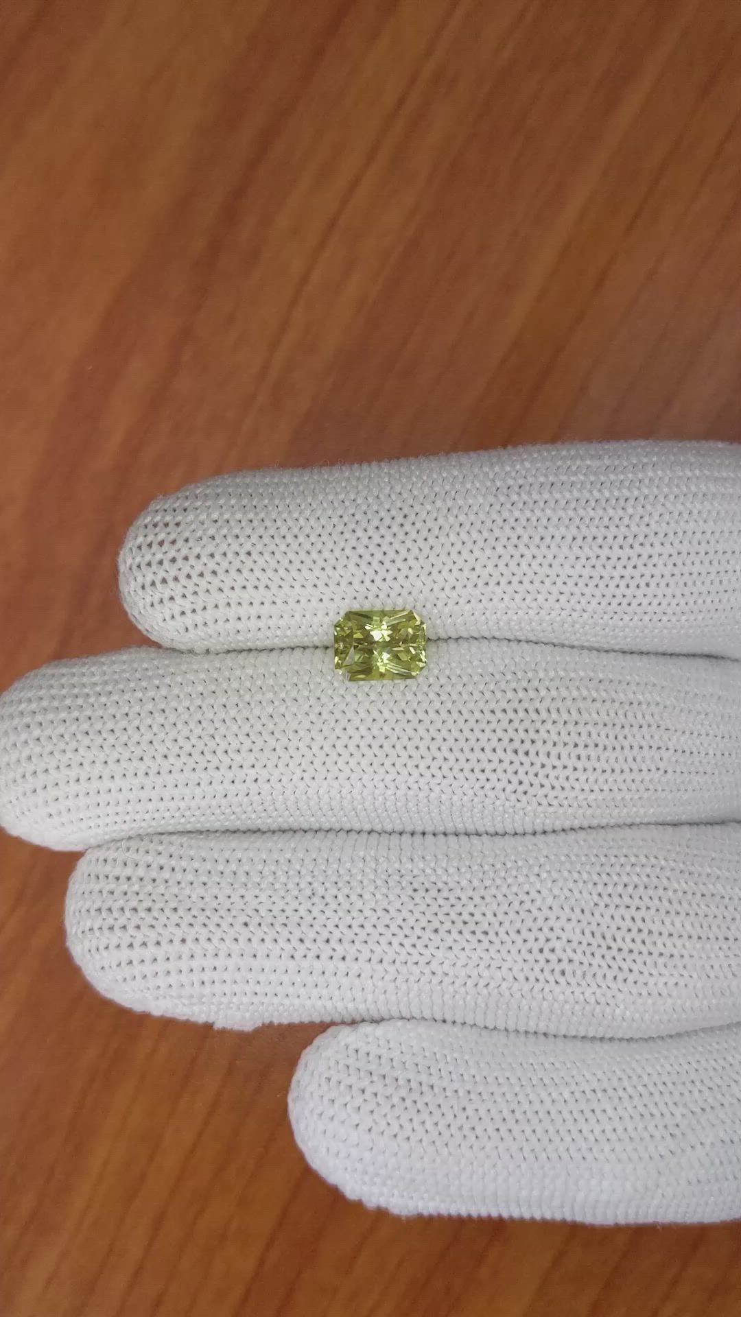 1.52 Ct. Chrysoberyl from Ceylon (Sri Lanka) Size Video