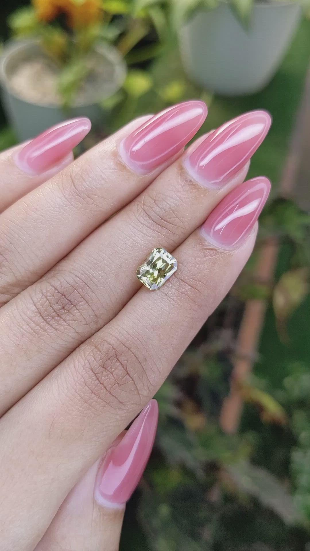 1.52 Ct. Chrysoberyl from Ceylon (Sri Lanka) Size Video
