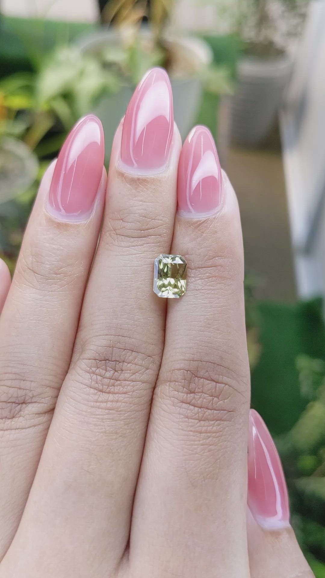 1.52 Ct. Chrysoberyl from Ceylon (Sri Lanka) Size Video
