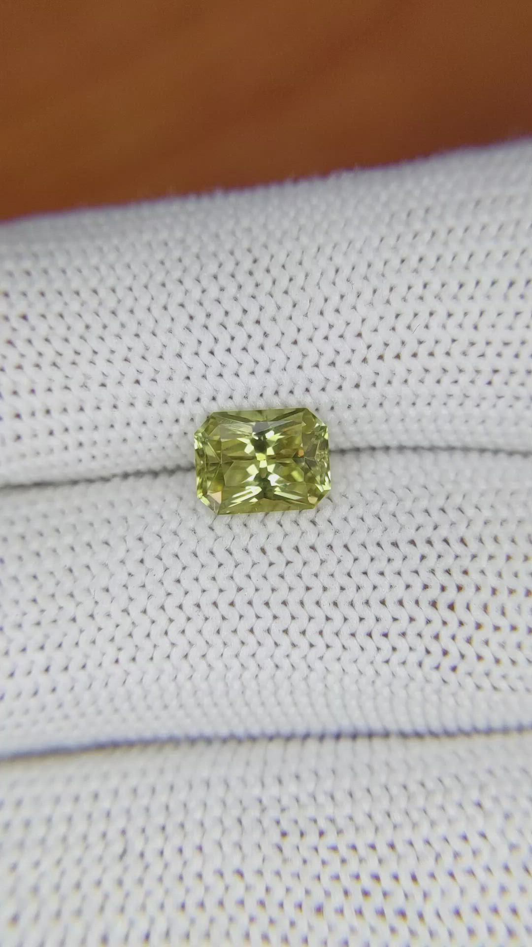1.52 Ct. Chrysoberyl from Ceylon (Sri Lanka) Size Video