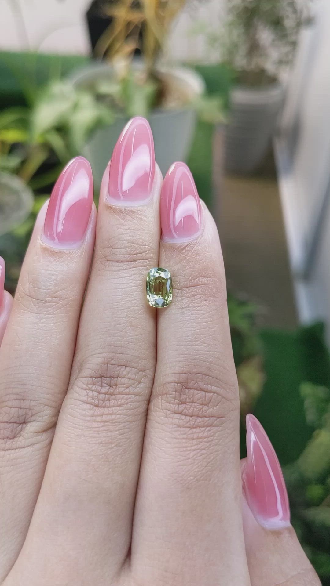 1.57 Ct. Chrysoberyl from Ceylon (Sri Lanka) Size Video