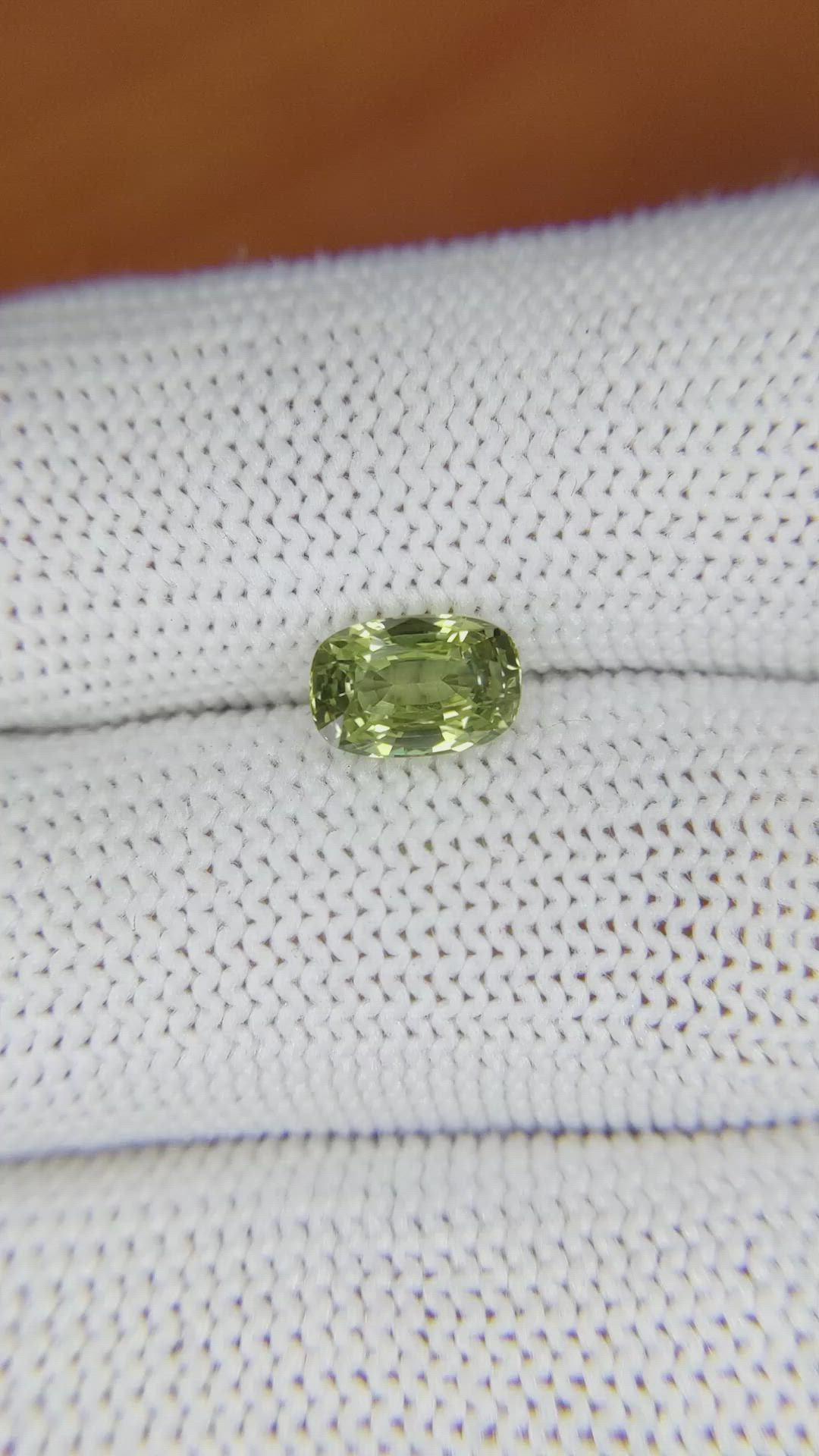 1.57 Ct. Chrysoberyl from Ceylon (Sri Lanka) Size Video