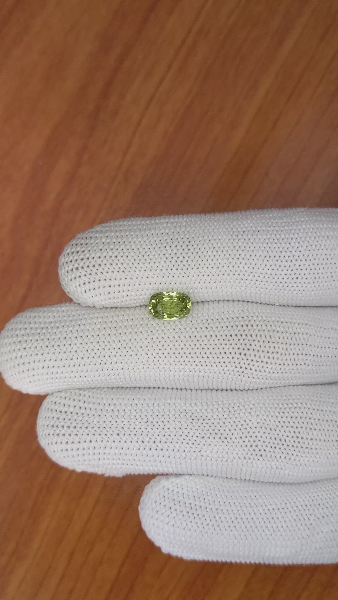 1.57 Ct. Chrysoberyl from Ceylon (Sri Lanka) Size Video