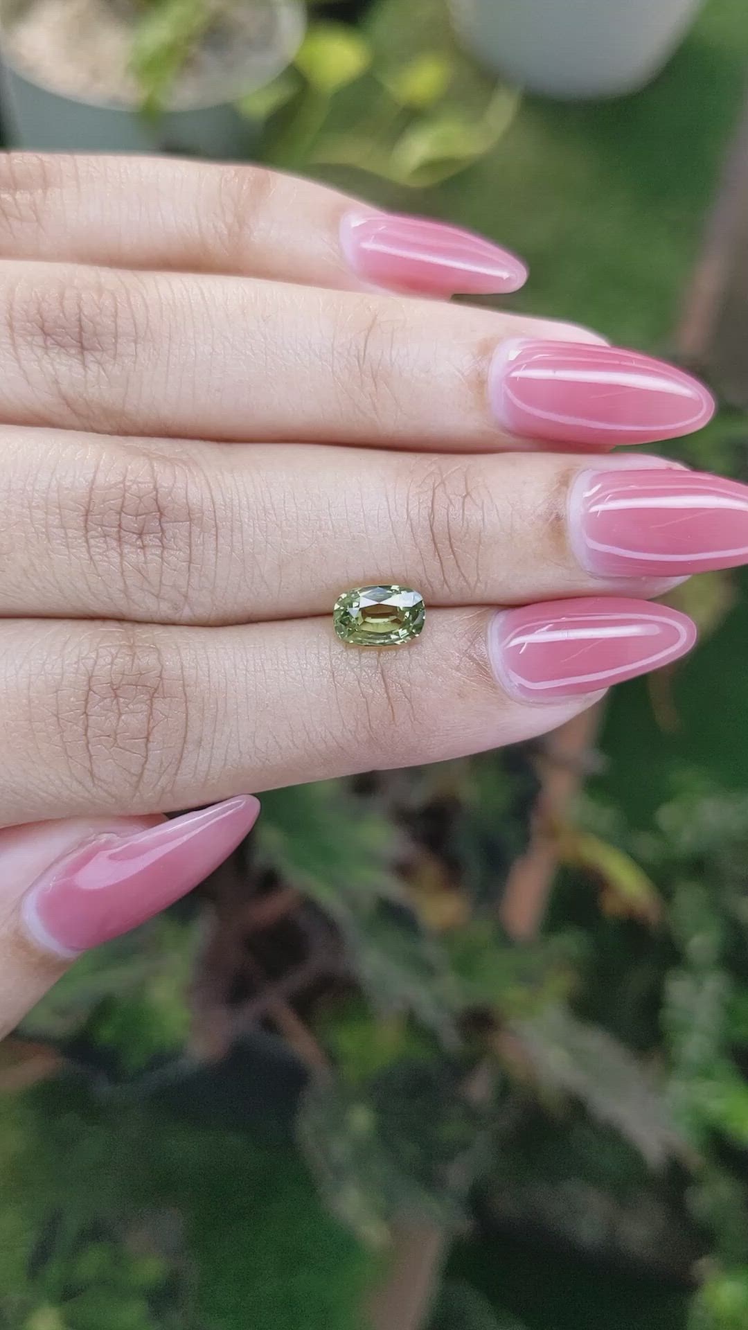 1.57 Ct. Chrysoberyl from Ceylon (Sri Lanka) Size Video