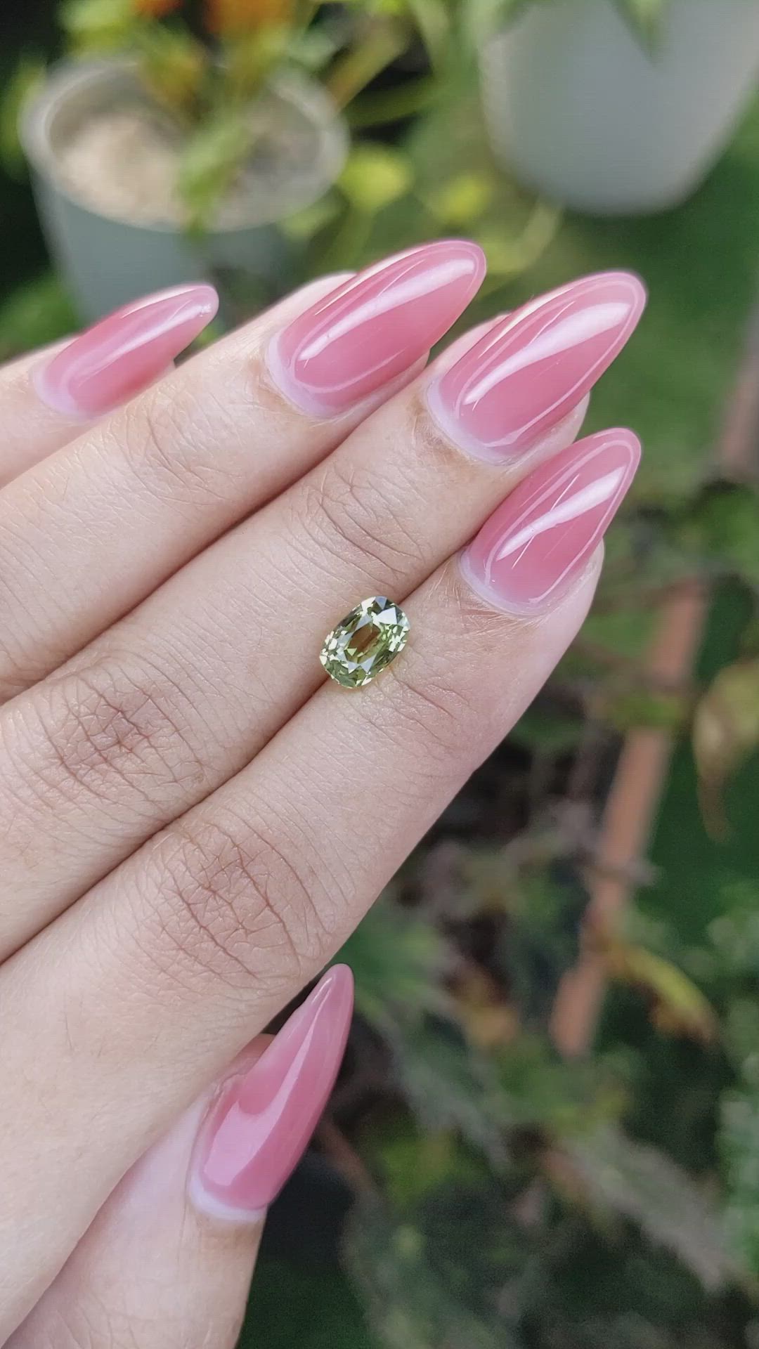 1.57 Ct. Chrysoberyl from Ceylon (Sri Lanka) Size Video