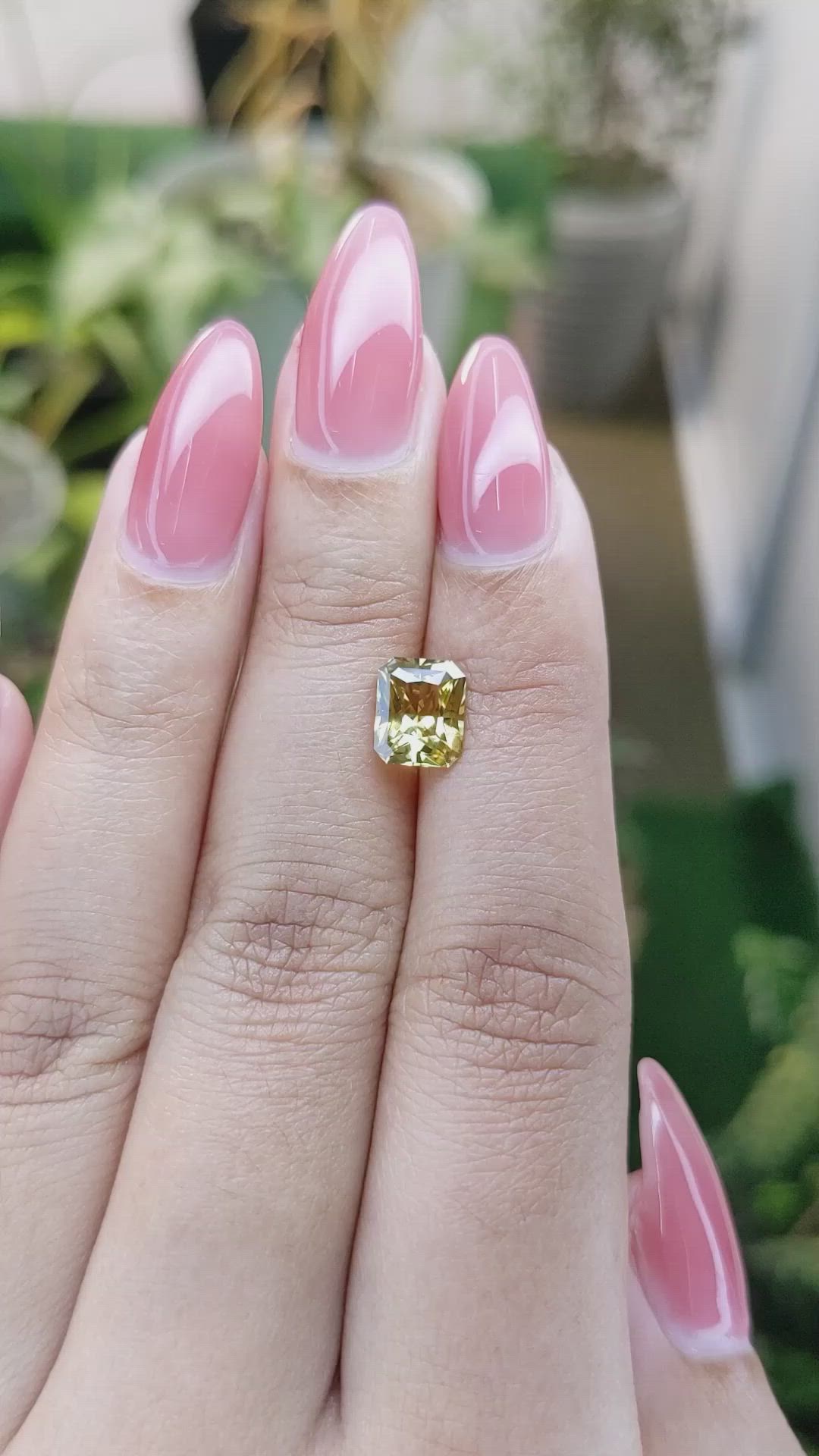 1.79 Ct. Chrysoberyl from Ceylon (Sri Lanka) Size Video