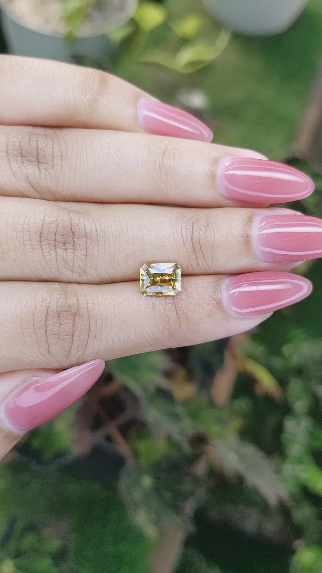 1.79 Ct. Chrysoberyl from Ceylon (Sri Lanka) Size Video