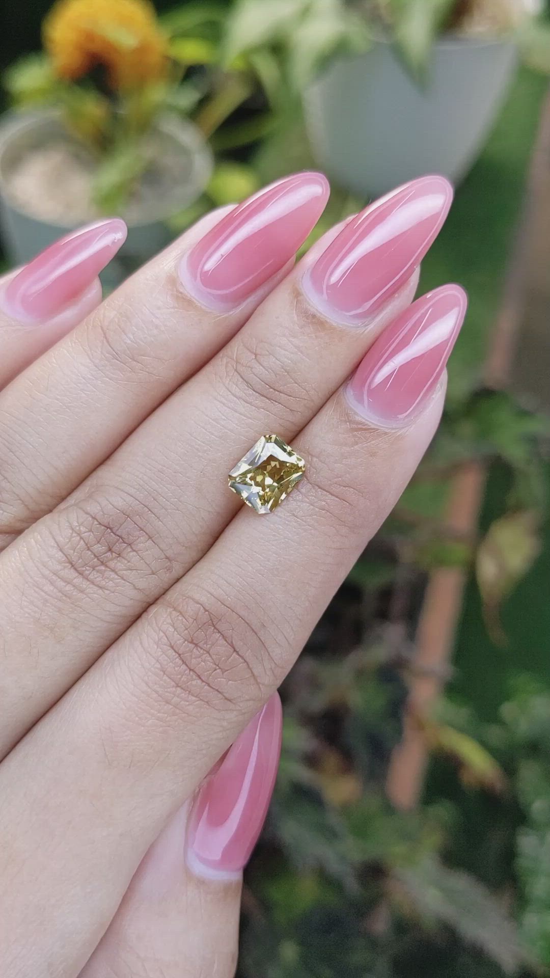 1.79 Ct. Chrysoberyl from Ceylon (Sri Lanka) Size Video
